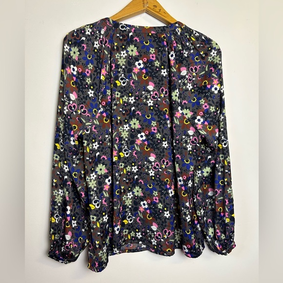 Boden Floral Women's Top Blouse Plus Size 16-18 Satin Elegant Feminine Summer - Picture 2 of 11